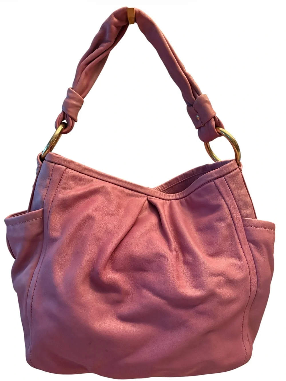 Coach Parker Hobo Handbag Lavender Leather Bag Purse 13412